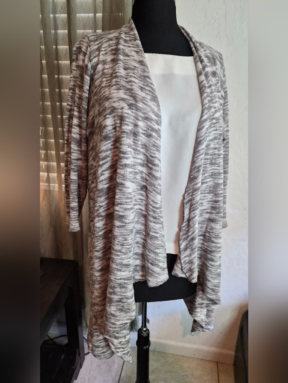 Torrid Light Gray Open-Front Women’s Sweater Cardigan #0366